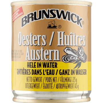 Brunswick Oesters Hele in Water - JUMBO