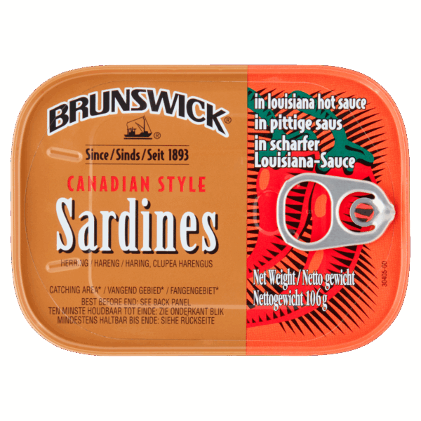 Brunswick Sardines Louisiana Hot - PLUS