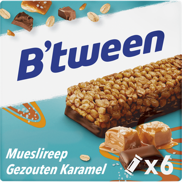 B'tween Mueslireep Gezouten Karamel - JUMBO
