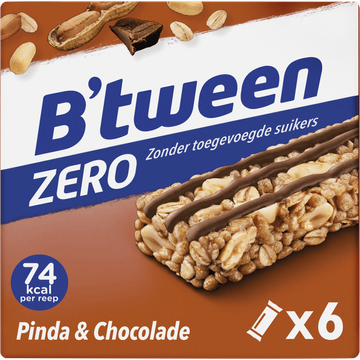 B'tween Mueslireep Zero Pinda & Chocolade - JUMBO