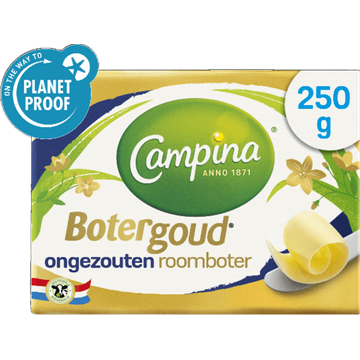Campina Botergoud Ongezouten Roomboter - JUMBO