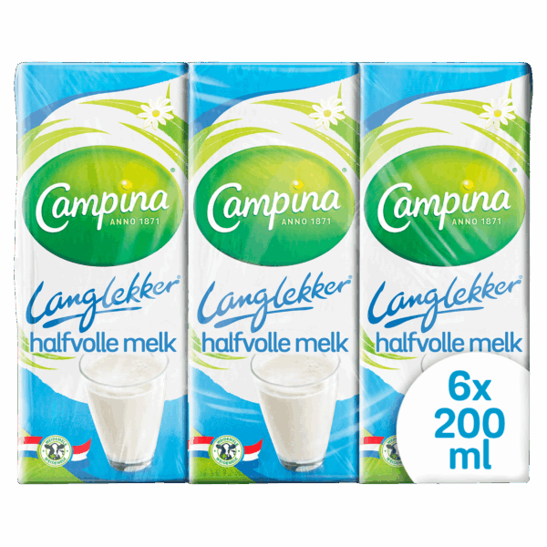 Campina Langlekker Halfvolle melk mini - PLUS