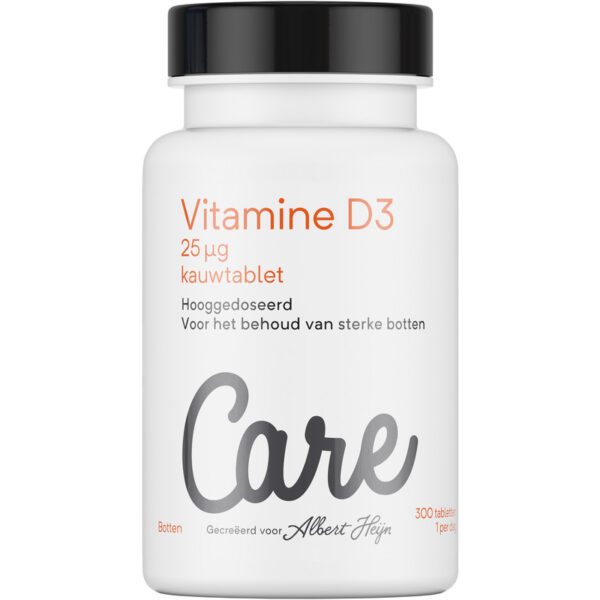Care Vitamine D3 25µg Kauwtablet - Albert Heijn