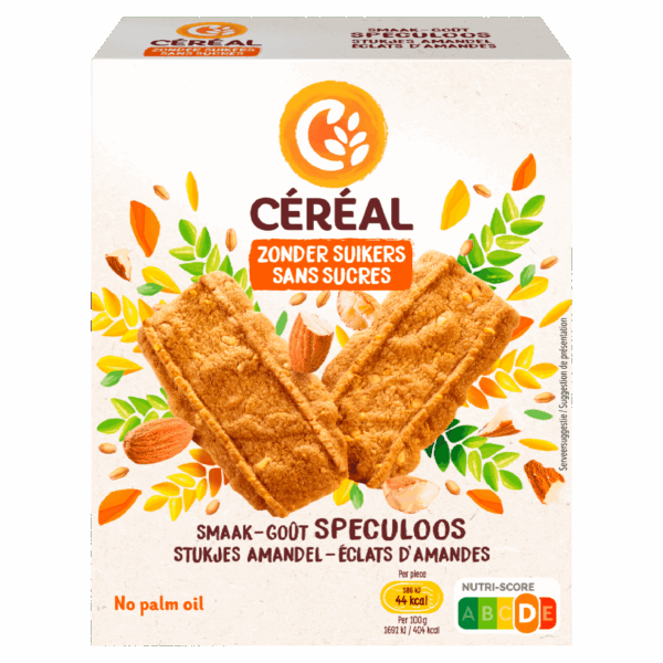 Cereal Koek Speculoos Smaak Minder Suikers - PLUS