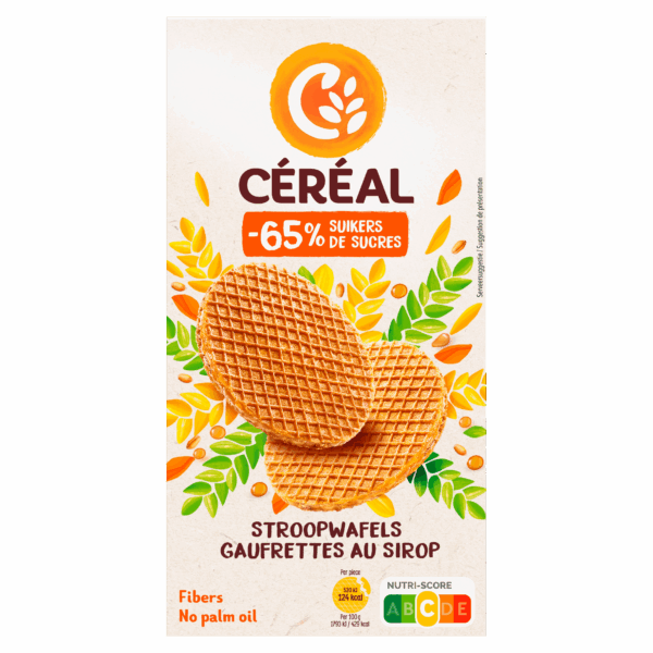 Cereal Stroopwafels minder suiker - PLUS
