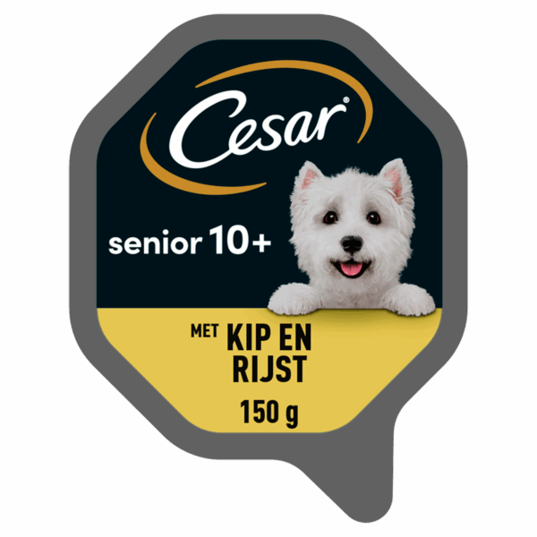 Cesar 10+ Senior Kip & Rijst Hondenvoer - PLUS