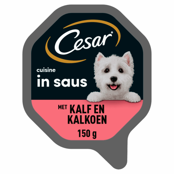 Cesar Cuisine Kalf & Kalkoen Hondenvoer - PLUS