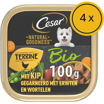 Cesar Natural Goodness - Nat Hondenvoer - Biologische Kip - JUMBO