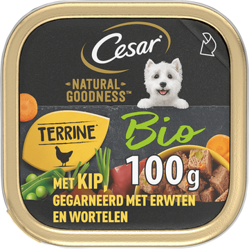 Cesar Natural Goodness - Nat Hondenvoer - Biologische Kip - JUMBO