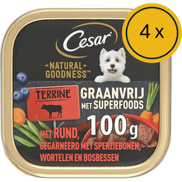 Cesar Natural Goodness - Nat Hondenvoer - Rundvlees - JUMBO
