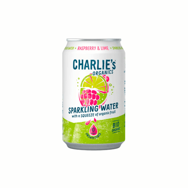 Charlie's Organics Sparkling raspberry & lime - PLUS