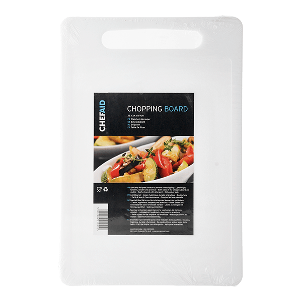 Chef Aid Snijplank Poly Wit 35x25cm - PLUS