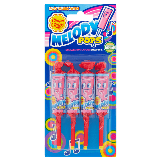 Chupa Chups Fluit lollies Melody Pops Aardbei - Dirk