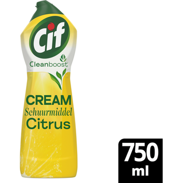 Cif CleanBoost Schuurmiddel Cream Citroen - JUMBO