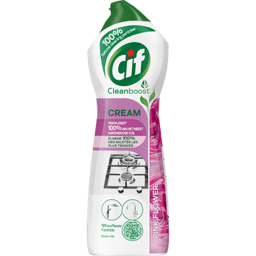 Cif CleanBoost Schuurmiddel Cream Pink - JUMBO