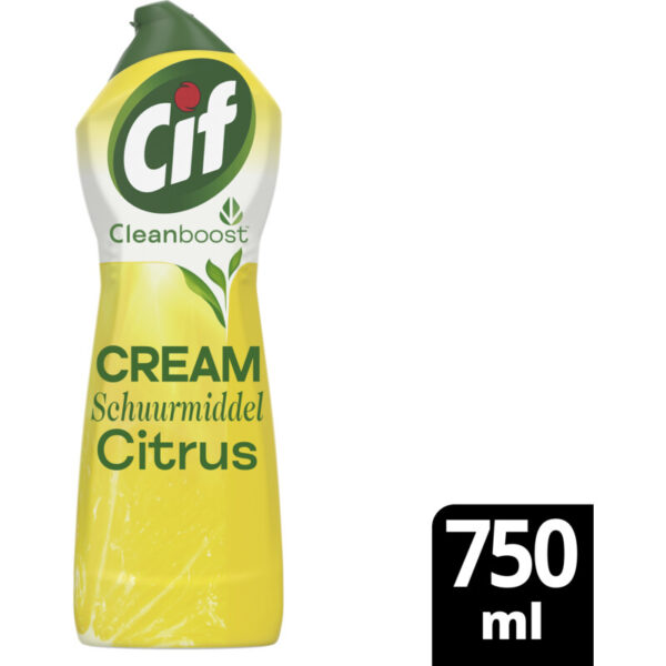 Cif Cleanboost Cream Citroen Schuurmiddel - Albert Heijn