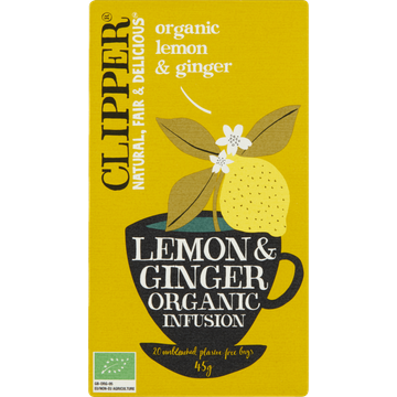 Clipper Bio Lemon & Ginger Organic Infusion - JUMBO