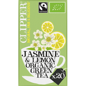 Clipper Jasmine & Lemon Organic Green Tea - JUMBO