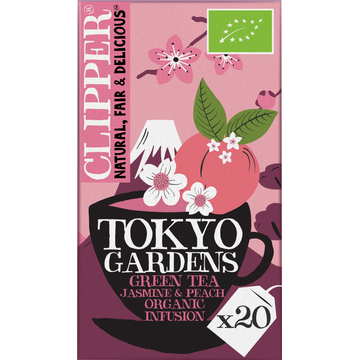 Clipper Tokyo Gardens Green Tea Jasmine & Peach - JUMBO