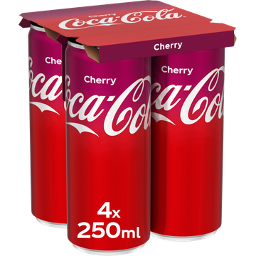Coca-Cola Cherry 4 x 250 ml - JUMBO
