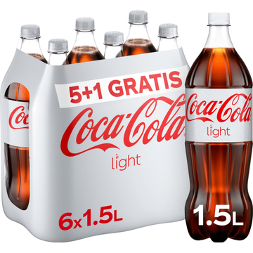 Coca-Cola Light 5+1 Gratis PET Fles 6 x 1