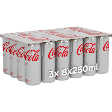Coca-Cola Light 8 x 250 ml - JUMBO