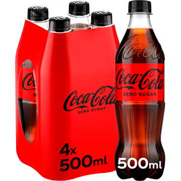 Coca-Cola Zero Sugar 4 x 500 ml - JUMBO