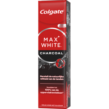 Colgate Max White Activated Charcoal Whitening Tandpasta - JUMBO