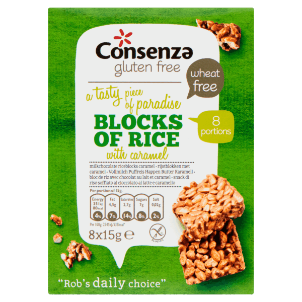 Consenza Rijstblok caramel - PLUS