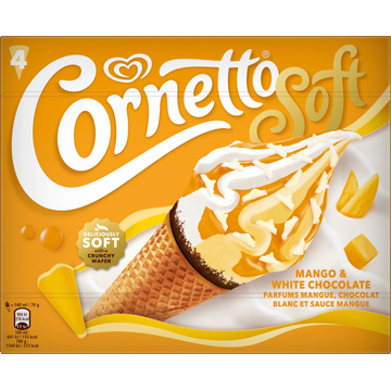 Cornetto Mango White Chocolate - JUMBO
