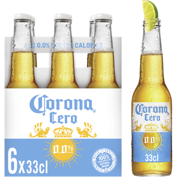 Corona - Cero - 0.0% Alcoholvrij - Fles - 6 x 330ML - JUMBO