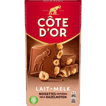 Côte d'Or Bloc Chocoladereep Melk Hele Hazelnoten - JUMBO