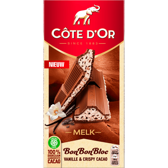 Côte d'Or Bonbonbloc vanille met cacao - Dirk