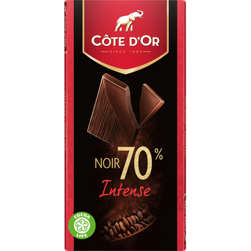 Côte d'Or Chocoladereep Intense Extra Pure Chocolade 70% - JUMBO