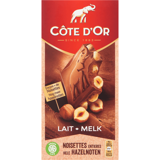 Côte d'Or Chocoladereep melk hele noot - Dirk