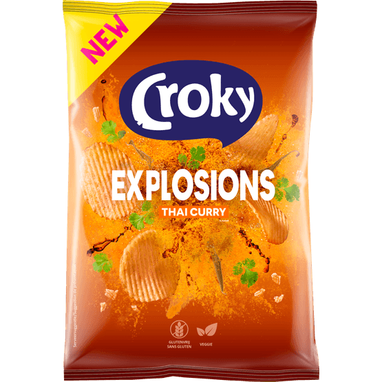 Croky Chips explosions thai curry - Dirk