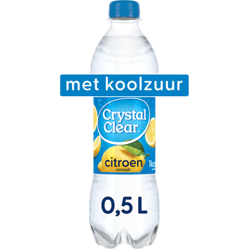 Crystal Clear Sparkling Lemon Fles 0