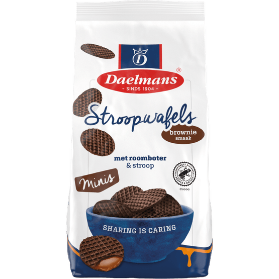 Daelmans Brownie stroopwafels mini - Dirk