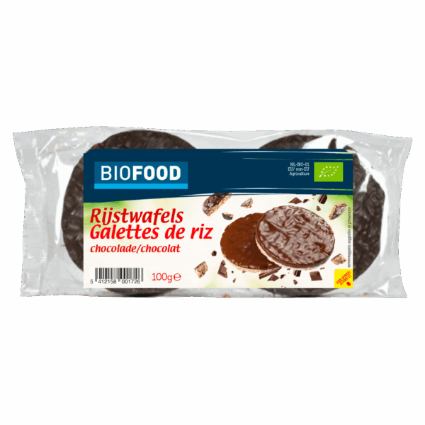 Damhert Biofood Rijstwafels Chocolade BIO - PLUS