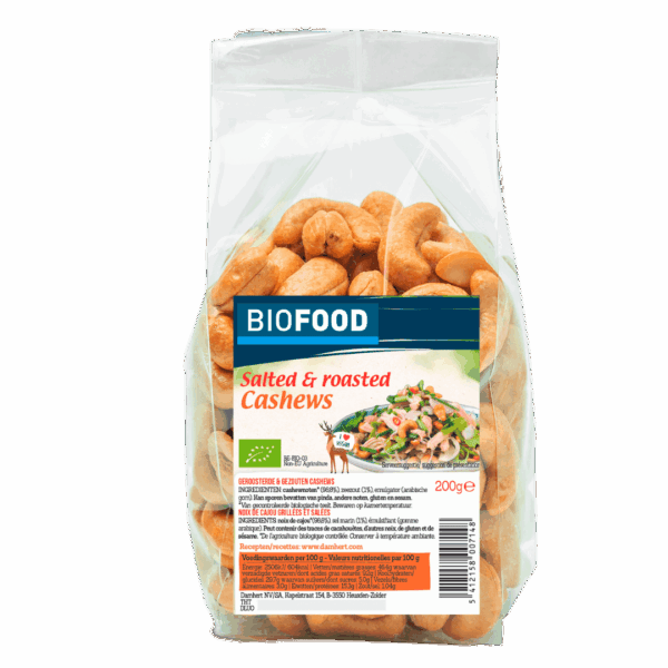 Damhert Biofood Salted & Roasted Cashew - PLUS