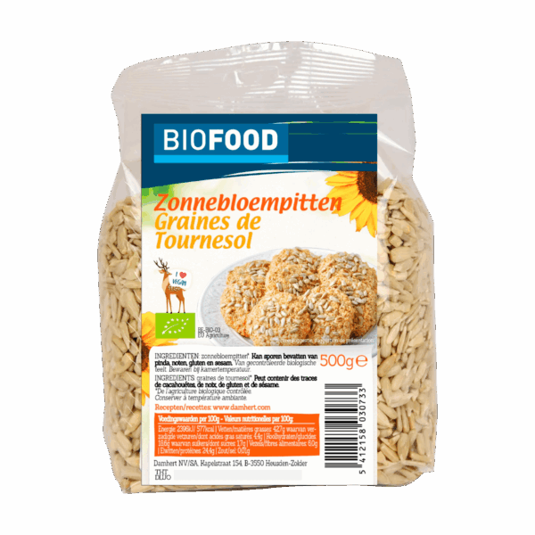 Damhert Biofood Zonnebloempitten bio - PLUS