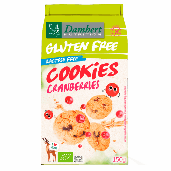 Damhert Gluten Free Haverkoekjes Cranberry - PLUS