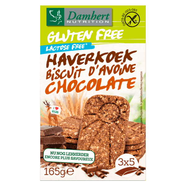 Damhert Glutenvrije haverkoek chocolade - PLUS