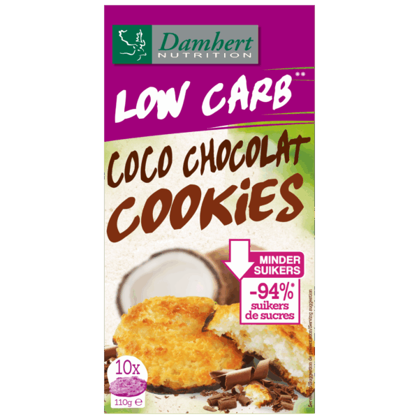 Damhert Kokoskoek chocolade low carb - PLUS