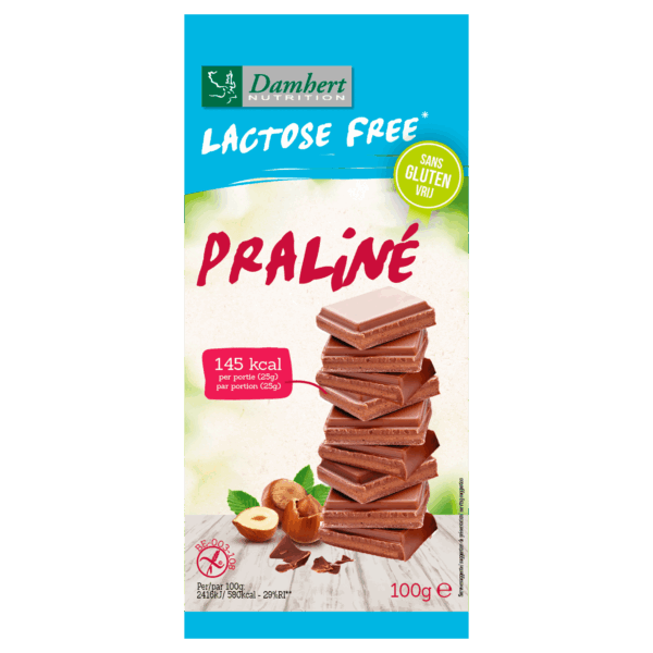 Damhert Lactosevrije Chocolade Tablet Praline - PLUS