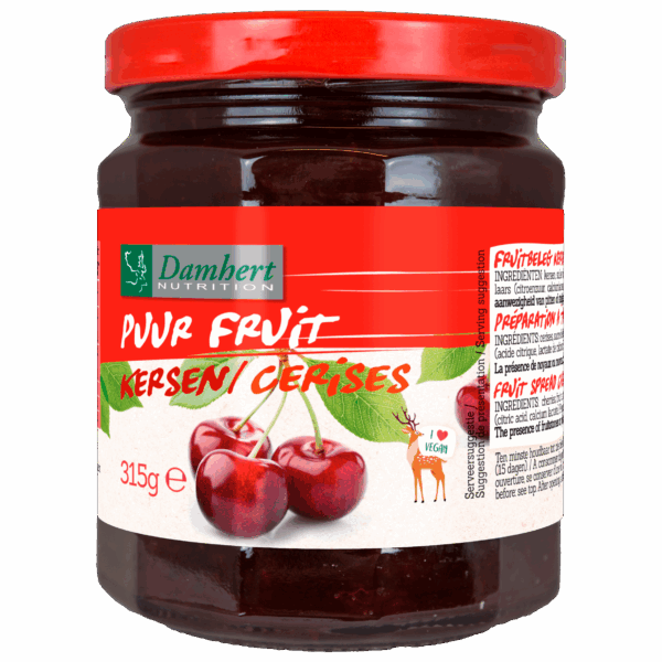 Damhert Puur Fruit Confituur Kersen - PLUS
