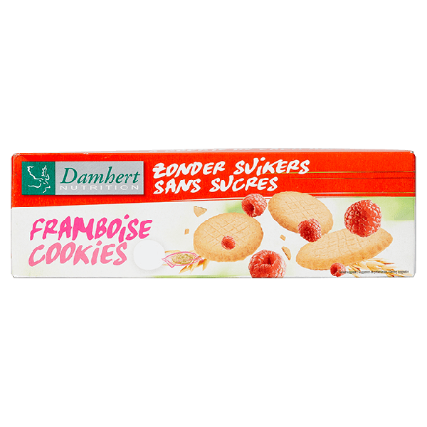 Damhert Zonder Suikers Framboise Cookies - PLUS