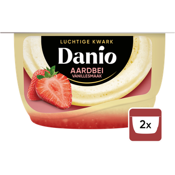 Danio Luchtige Kwark Aardbei Vanillesmaak - JUMBO