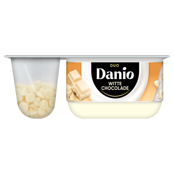 Danio Yoghurt duo met witte chocoladestukjes - Dirk