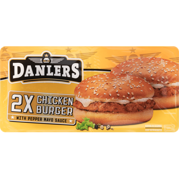 Danlers Chicken Burger 2 Stuks - JUMBO